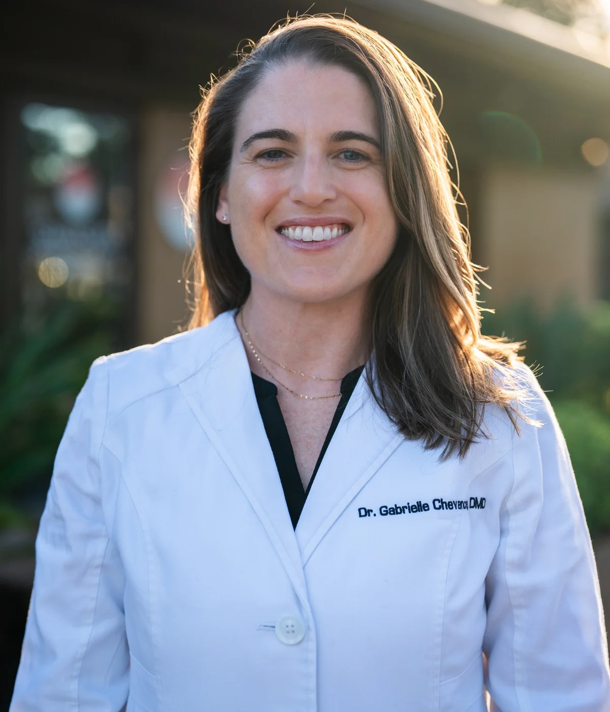 Artistic portrait of Dr. Gabrielle Chevance, a leading general and cosmetic dentist in Sarasota